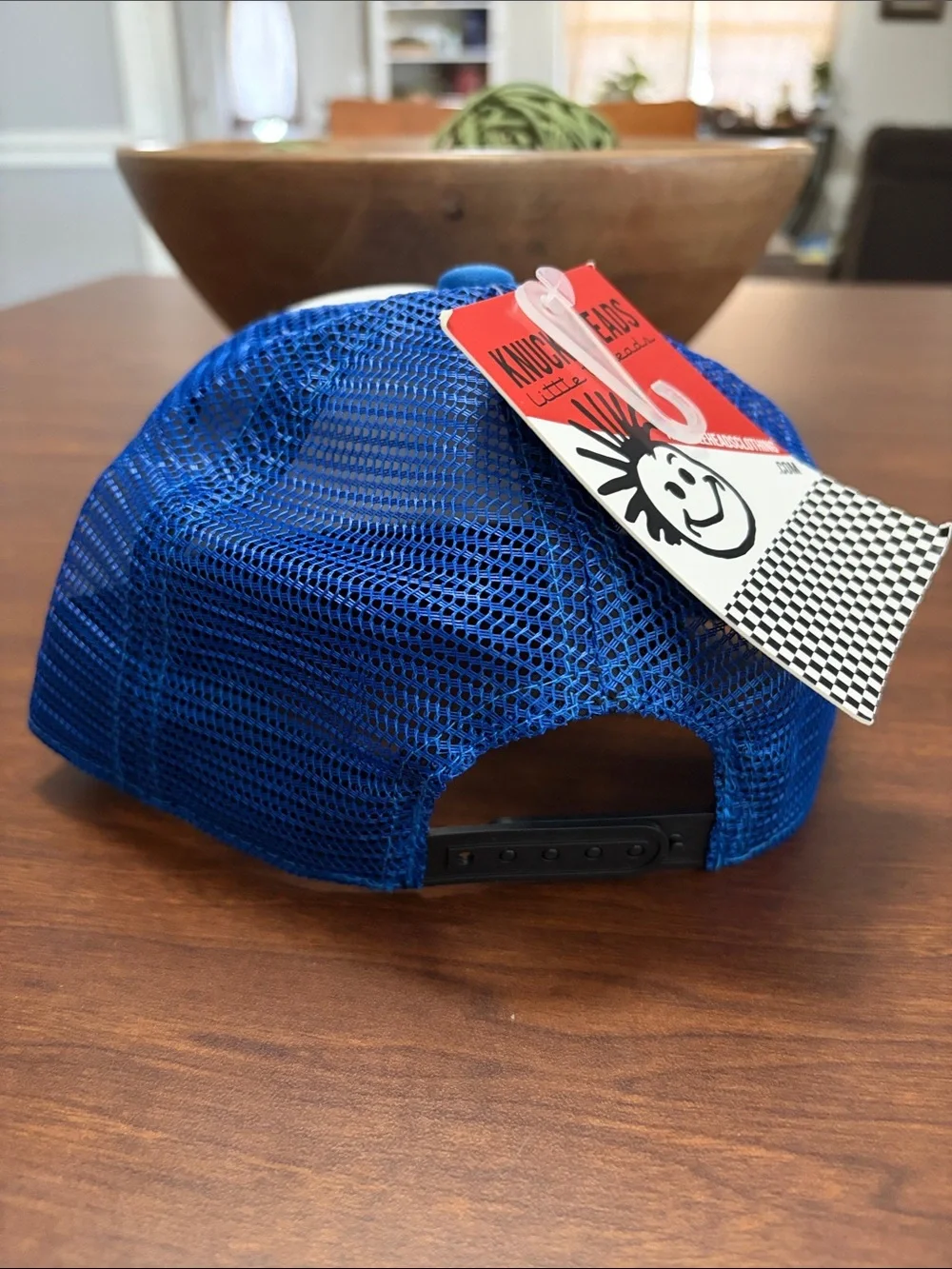 Blue & White Kids Trucker Hat size medium